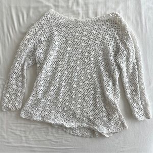 Fishnet knit top